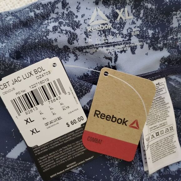 Reebok Combat Jacquard Lux Bold Compression Athletic Pants sz XL - Picture 14 of 16